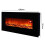 Living And Home Black Electric Fire Wall Mounted Fireplace Temperature Adjustable 50 Inch 5