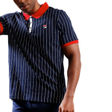 (Navy, S) FILA Mens Polo Shirt Short Sleeve