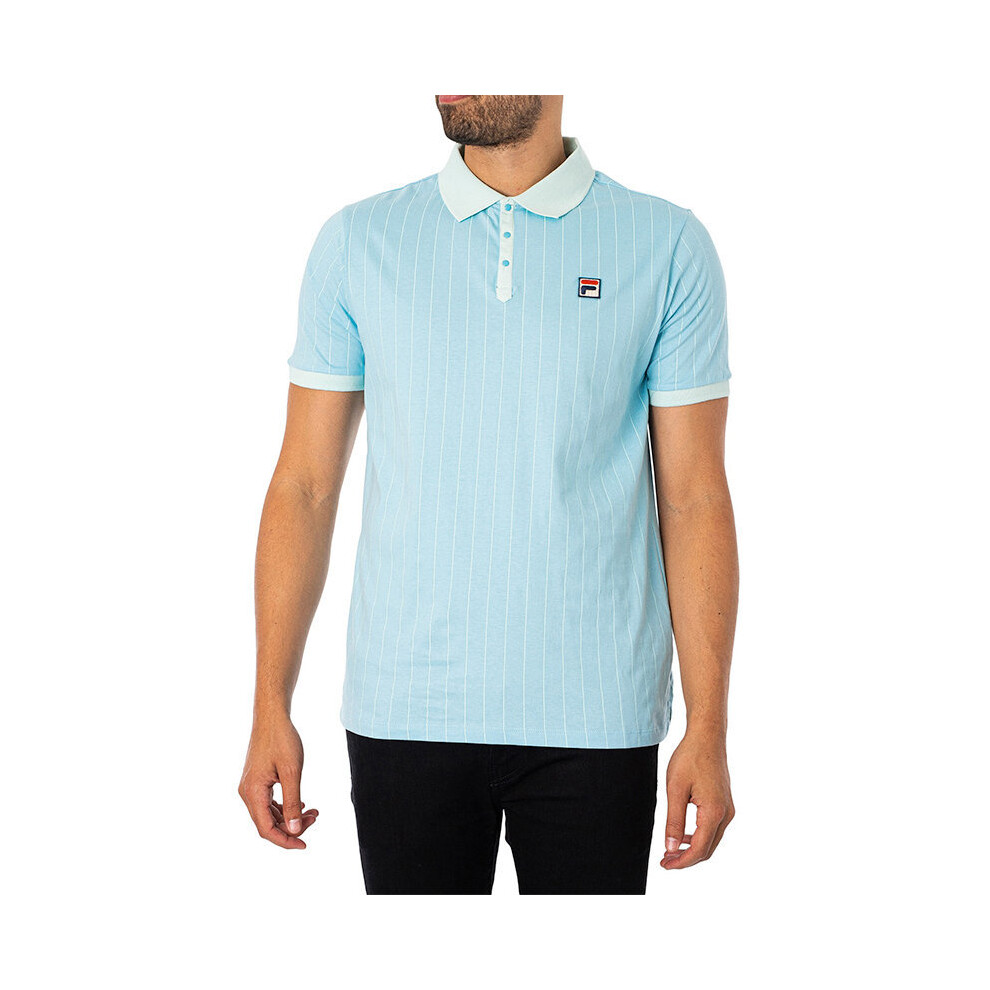 Fila (Pacific Blue, Xl) Mens Polo Shirt Short Sleeve