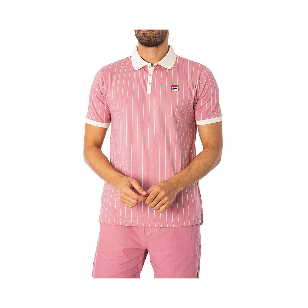 Fila (, S) Mens Polo Shirt Short Sleeve Pink
