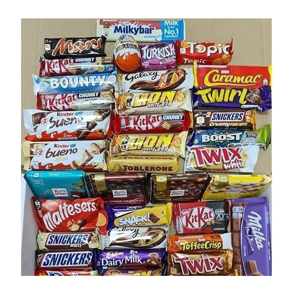 (Pack Of 60) Mega Mix Chocolate Gift Hamper Full Size  Bars