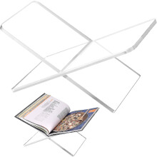 Clear Acrylic Book Holder,open Large Book Reading Stand For Cookbook, Magazine, Textbook, Easel In Tabletop And Kitchen