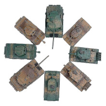 8pcs 1:72 Assemble Tank Kits Diy Model For Toys Christmas Present Kids