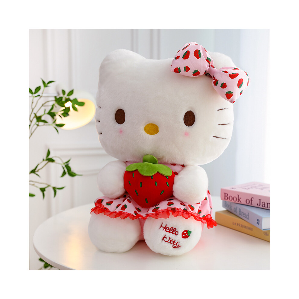 (35cm/13.78in) Hello Sanrio Kitty Plush Toy Throw Pillow Cute Doll Birthday Gift Comfortable