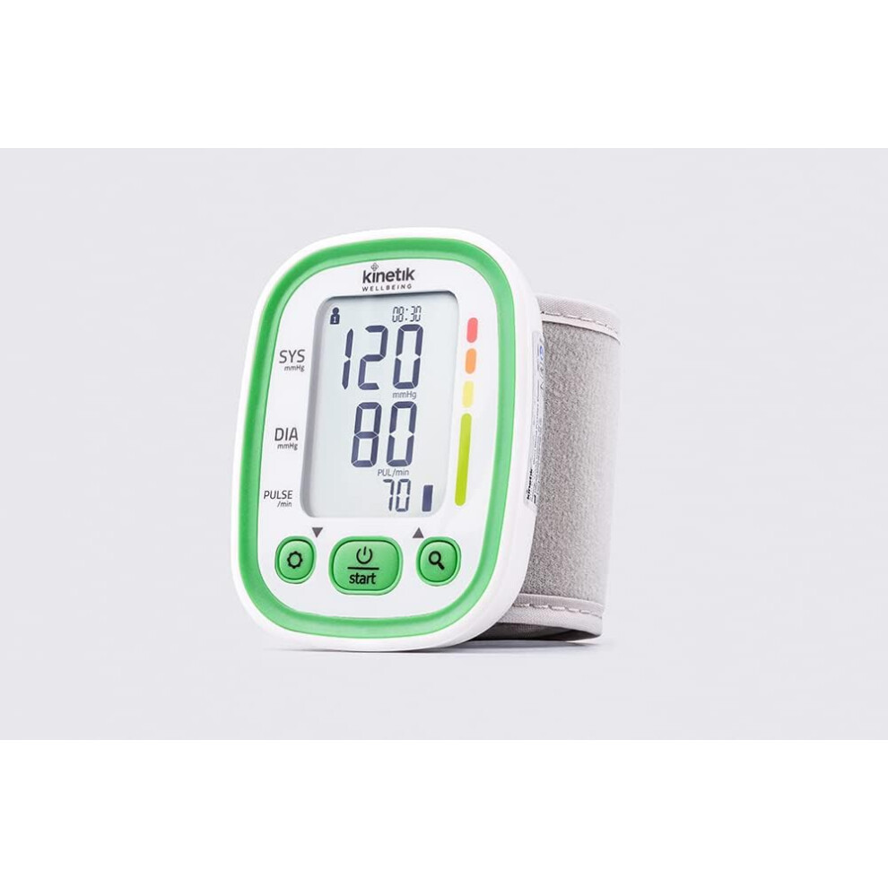 Kinetik-Wellbeing Kinetik Wellbeing Advanced Wrist Blood Pressure Monitor - Used By The Nhs Â Bihs And Esh Validated Â Universal Wrist Cuff (13.5-21.5Cm