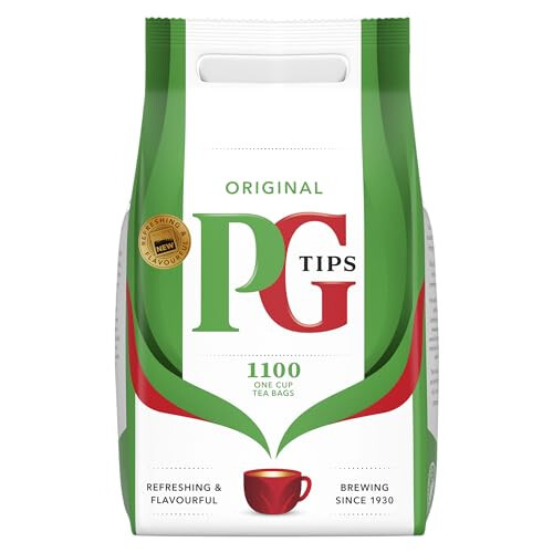 PG Tips PG Tips One Cup Square Teabags, 1100 count (Pack of1) 1