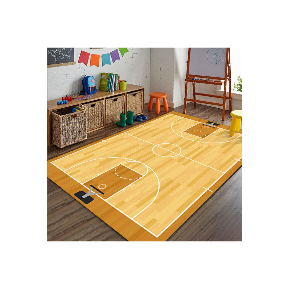 (80*160Cm, Yellow) Green Football Soccer Pitch Rug Play Floor Carpet Soft Rugby Kids Bedroom Rugs Green,Yellow Srj Star