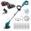 Cordless Strimmer Grass Trimmer Cutter Garden Lawn Edger+2Battery+Charger-Makita Compatible 11