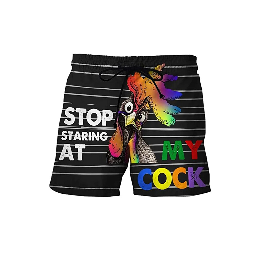 (Shorts-14, M) Funny Fruit Banana Design Graphic Beach Shorts Hip Hop Cock Animal 3D Printed Short Pants Vacation Surfing Men Swimming Trunks-image-OPC-PDSKGY8-NEW