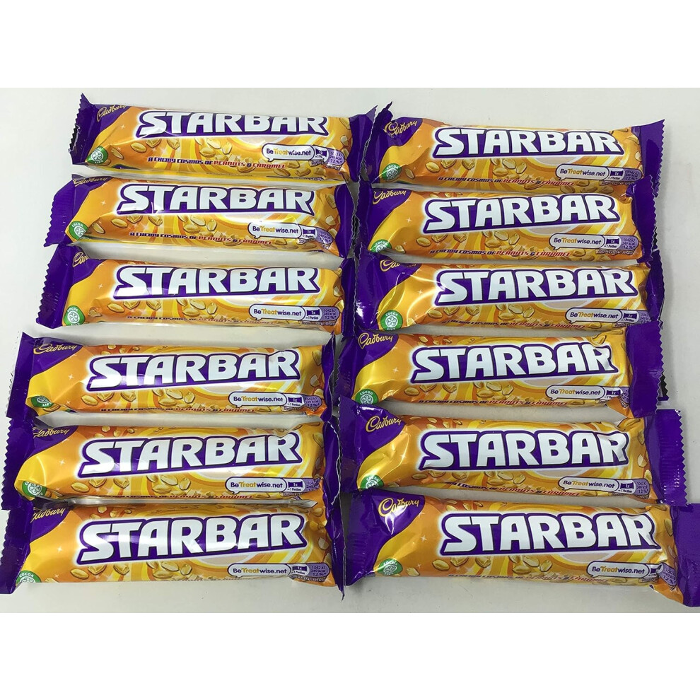 Cadbury Starbar Chocolate Bar 49G X 12 Delicious Tasty And Treaty