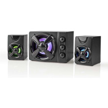 Altavoces para juegos | Canales de altavoz: 2.1 | Alimentación USB | Macho de 3,5 mm | 33W | LED | Control del volumen
