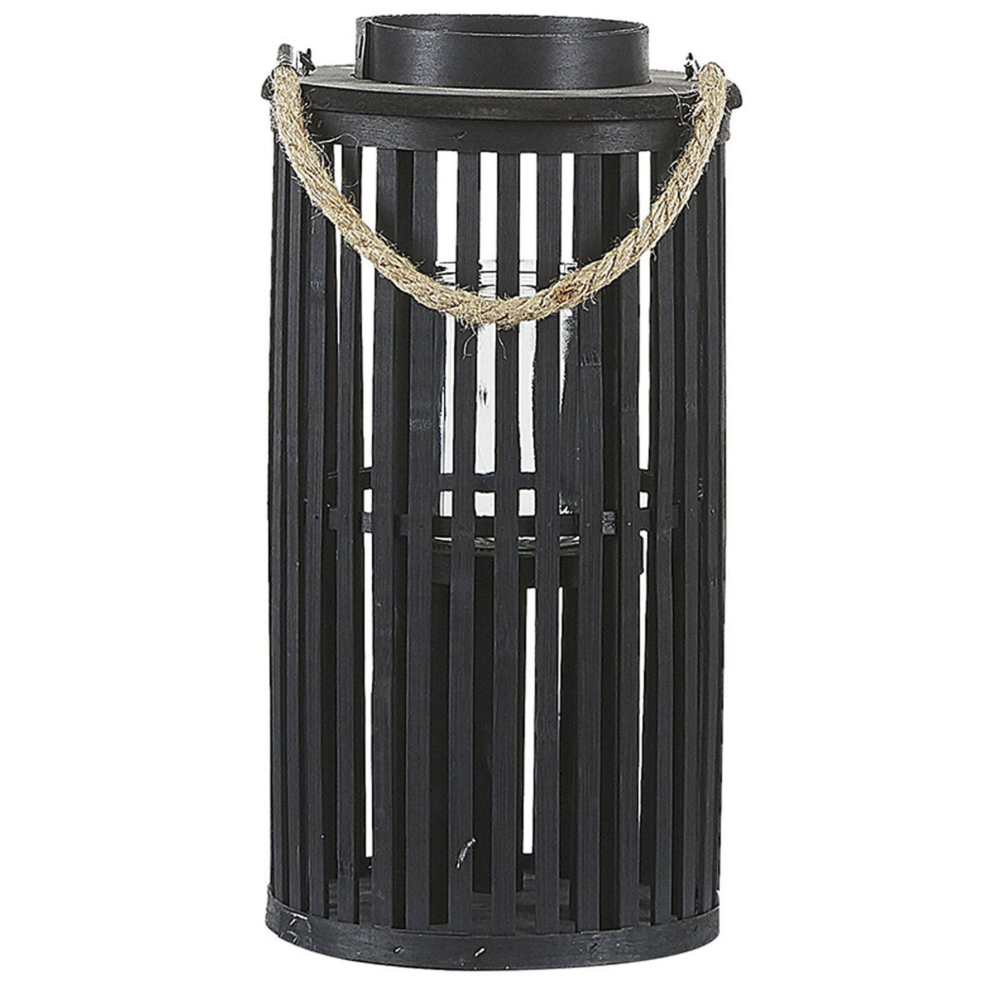 Lantern LUZON Wood 40 cm Black