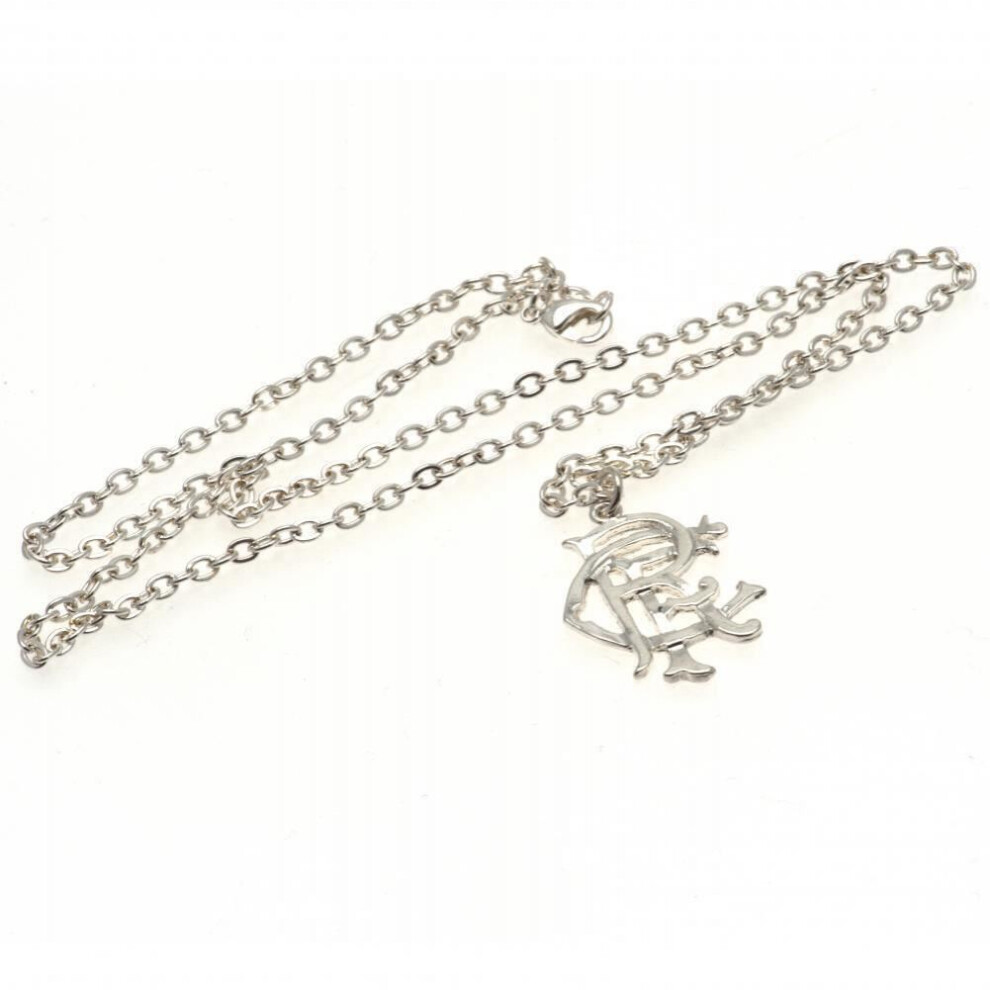 Power Rangers Rangers Fc Large Plated Pendant & Chain Silver