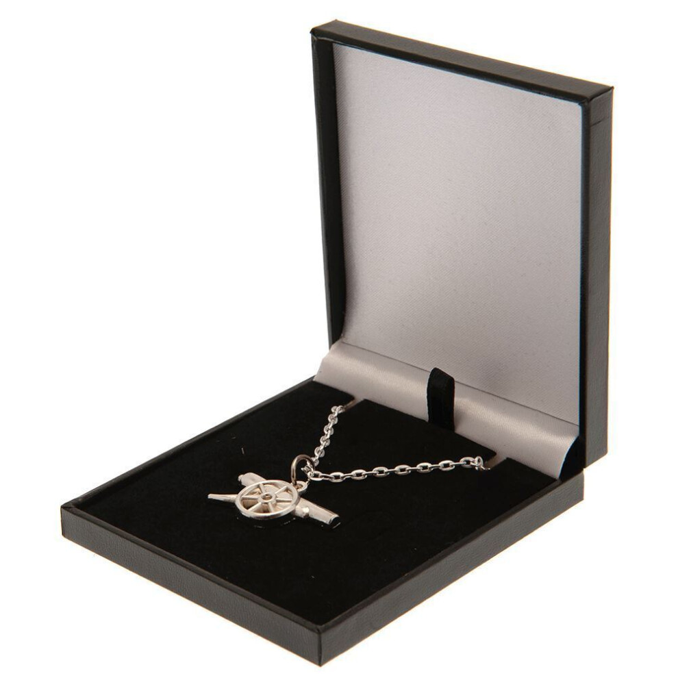 Arsenal FC Silver Plated Cannon Boxed Pendant