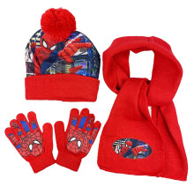 (3-8 Years Kids Boys Girls Spiderman Hat Scarf Gloves Spider-man Set 3pcs/set Gifts) 3-8 Years Kids Boys Girls Spiderman Hat Scarf Gloves Spider-man Set 3pcs/set Gifts