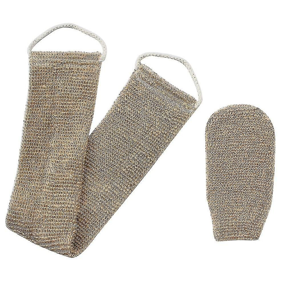 Back Washing Strap Horsehair Glove Back Exfoliating Sponge
