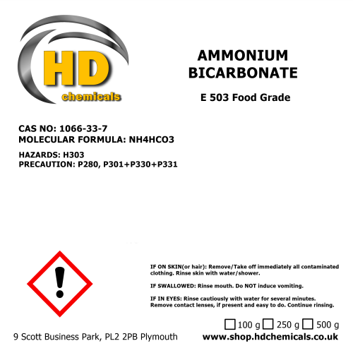 (250g) Ammonium Bicarbonate Raising agent Food Grade 2