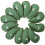 (Green) Golf Head Covers 12 Pcs/Set PU Leather Universal 1