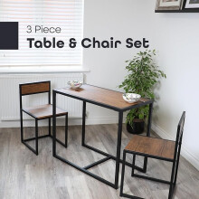 (brown beech) 3 Piece Dining Table Set Kitchen Table & 2 Chair