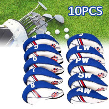 10pcs Golf Iron Club Head Covers Protect Set UK