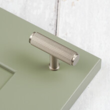 (55mm Pull	) Satin Nickel Reeded Solid Brass Handles & Knobs
