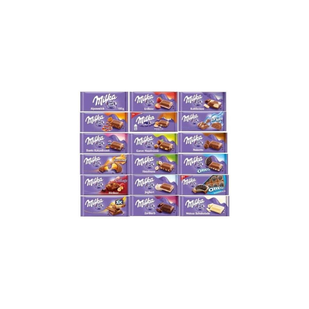 Milka Assorted Chocolates Variety Pack (12 Assorted Chocolates)