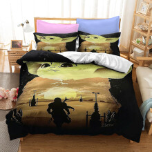 (Style 07, Double(200X200CM/3PCS)) Master Yoda Bedding Single Double Duvet Cover UK