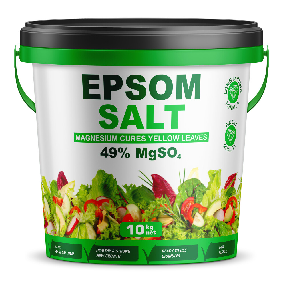 (10Kg) Epsom Salt Gardening Bucket Plant Blooming Enhance