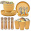 (Yellow) Unbreakable Dinnerware Sets Camping Plates And Bowls Set Plastic Picnic Dinner Sets 1