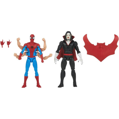 Hasbro Pack de figurines Marvel Legends 2 The Amazing Spider-Man Spider-Man et Morbius 1