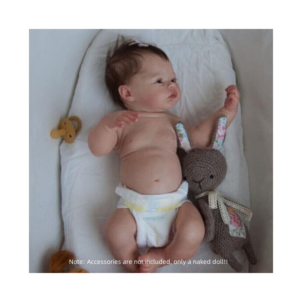 Xylfly Handmade Vinyl Kids Reborn Baby Dolls Silicone Body 49 Cm Newborn Doll