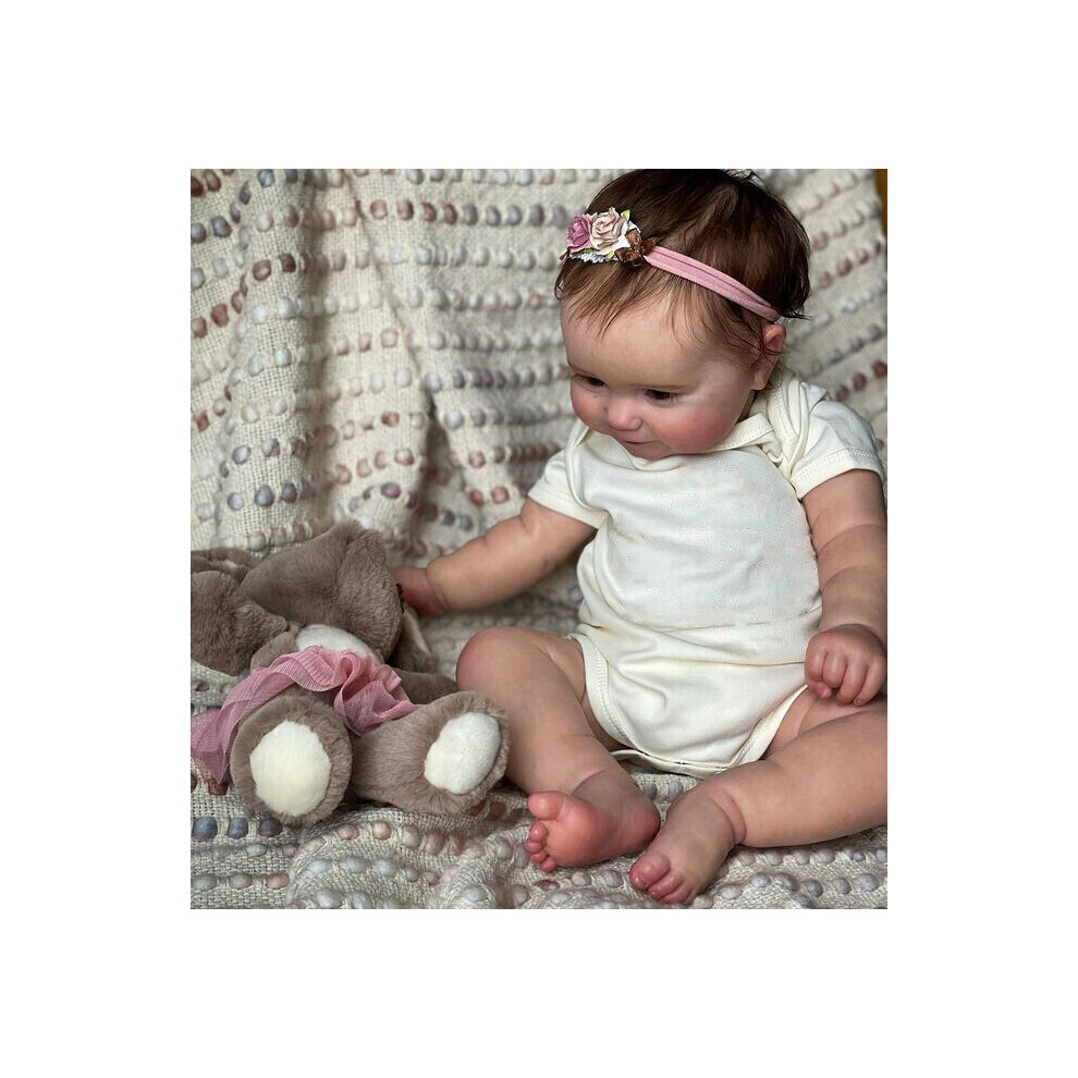 BABESIDE Reborn Poppen Meisje - Bailyn 20-inch Realistische Babypoppen Hebben een Zacht Stoffen Lichaam en een Schattige Outfit, ze Ziet Eruit en Voelt net als een Levensechte Baby