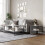 URBN Living (Grey) 100cm Steel Frame Wooden Coffee Table & 2pc 40cm Sofa Side End Table 1