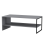 URBN Living (Grey) 100cm Steel Frame Wooden Coffee Table & 2pc 40cm Sofa Side End Table 4