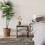 URBN Living (Grey) 100cm Steel Frame Wooden Coffee Table & 2pc 40cm Sofa Side End Table 8