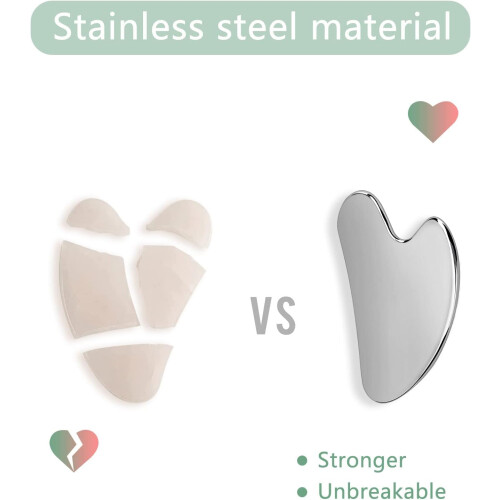 Gua Sha, Premium Stainless Steel Gua Sha Stone 2