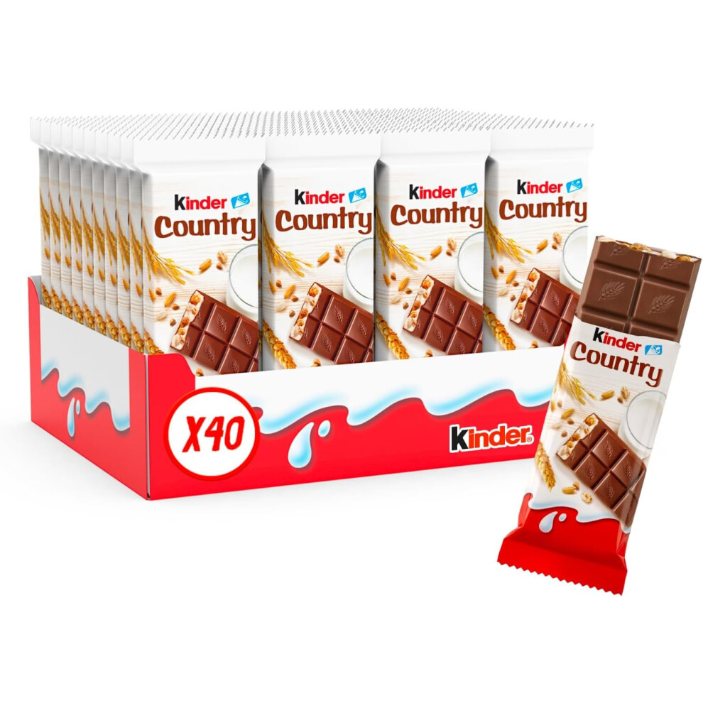 Kinder Country Chocolate Cereal Bar(Pack Of 20)