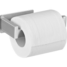 Aikzik Toilet Roll Holder Self Adhesive, Toilet Paper Holder Wall Mounted Stick on Wall Stainless Steel Brushed for Bathroom Washroom Toilet Kitchen