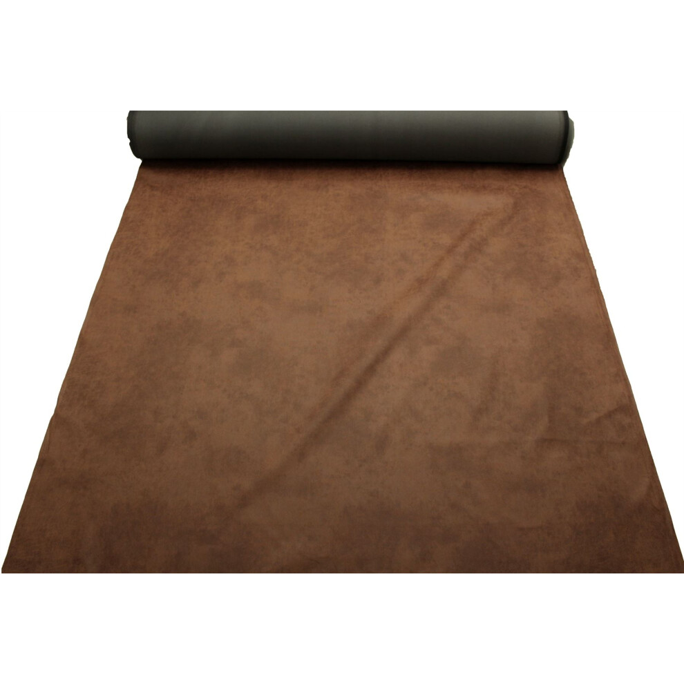 I Want Fabric Antique Leather Suede Upholstery Fabric Tan By The Metre