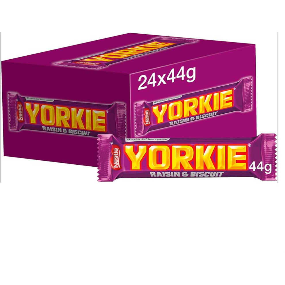 Nestle Yorkie Raisin & Biscuit Chocolate Bar(Pack of 12)