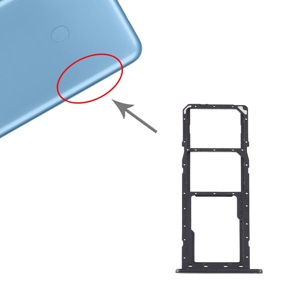 (Black) Sim Card Tray Micro Sd Card Tray For Galaxy A11 Sm-A115 Black 9158807041809