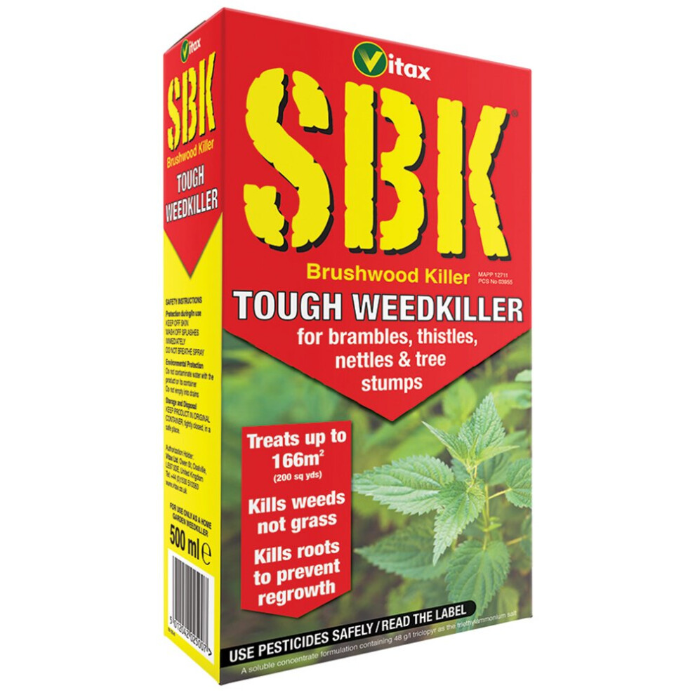 4618 (500 Ml) Vitax Sbk Brushwood Weed Killer Strong Weedkiller