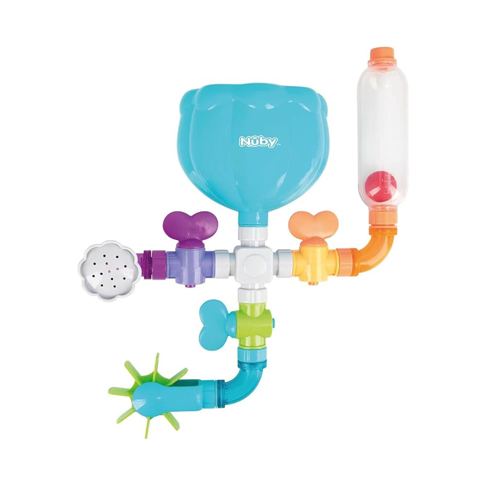 Nuby Wacky Water Works Pipes Bath Toy for 3 Year Olds