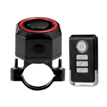 Bike Tail Light, 2-in-1 Anti-theft Bicycle Alarm Taillight, USB Rechargeable Ultra Bright Mountain Bike Rear Warning Lights, IP65 Waterproof(Black)