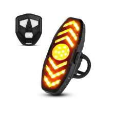 Bike Tail Light, Rear Bike Light Powerful LED USB Rechargeable, Ultra Bright Sport Bicycle Taillight Fits for Cycling Helmet Backpack(Black)