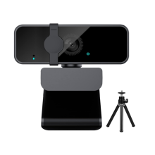 Webcam PC Full HD 1080P avec microphone grand angle 105 pour streaming et enregistrement vidéo Noir