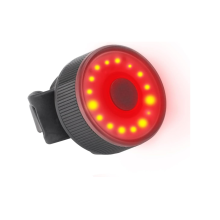 Bicycle Lights USB Rechargeable Bike Lights - Rear Cycle Lights 3 Modes, Waterproof Taillights for Cycling Helmet Safety Warning(Black)
