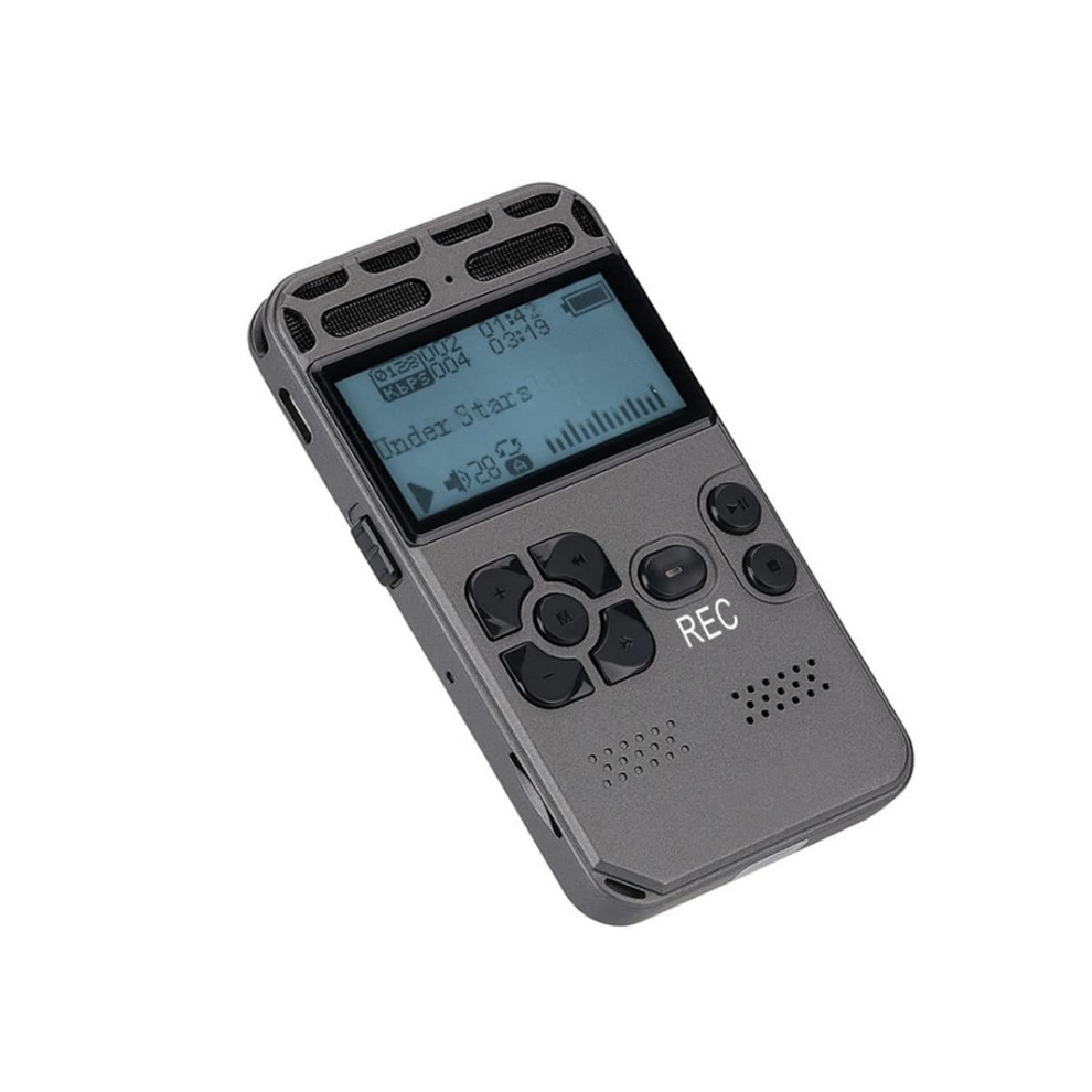 Stylo enregistreur audio numérique professionnel à commande vocale, USB, 72 heures d'enregistrement non-stop, PCM, noir