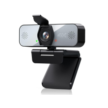 Webcam 4K UHD Streaming Microphone Luminosité réglable avec contrôle tactile Caméra Web pour Zoom Skype T