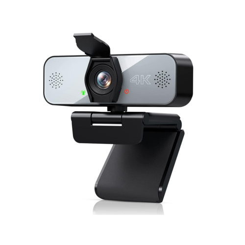 Webcam 4K UHD Streaming Microphone Luminosité réglable avec contrôle tactile Caméra Web pour Zoom Skype T